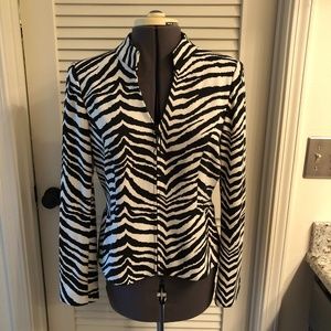 Kelly & Diane Animal Print Jacket/Blazer Size 8